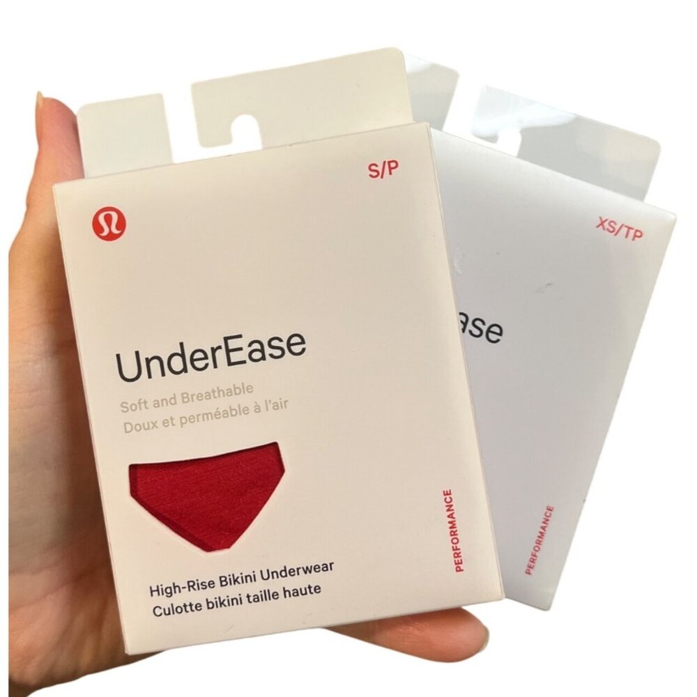 Lululemon 1pk UnderEase High-Rise Bikini Underwear XS S Soft Breathable Performa